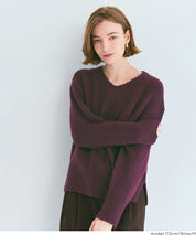 羊絨風氣質V領毛衣