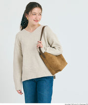 羊絨風氣質V領毛衣