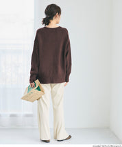 羊絨風氣質V領毛衣