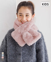 童裝 仿毛絨領巾
