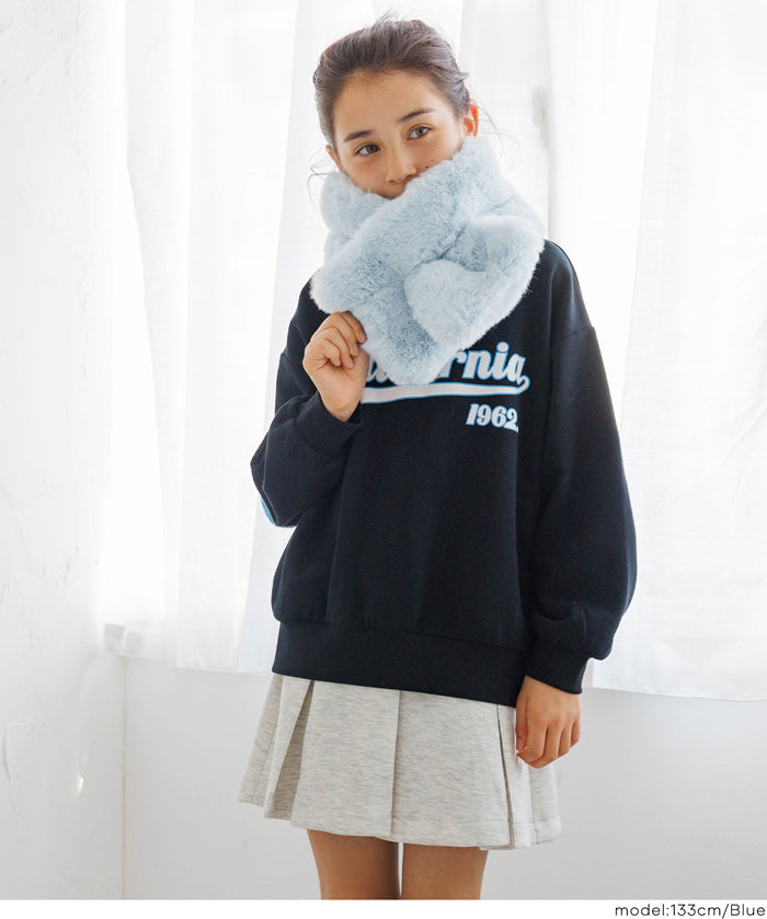 童裝 仿毛絨領巾