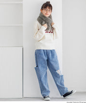 童裝 仿毛絨領巾