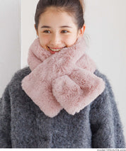 童裝 仿毛絨領巾