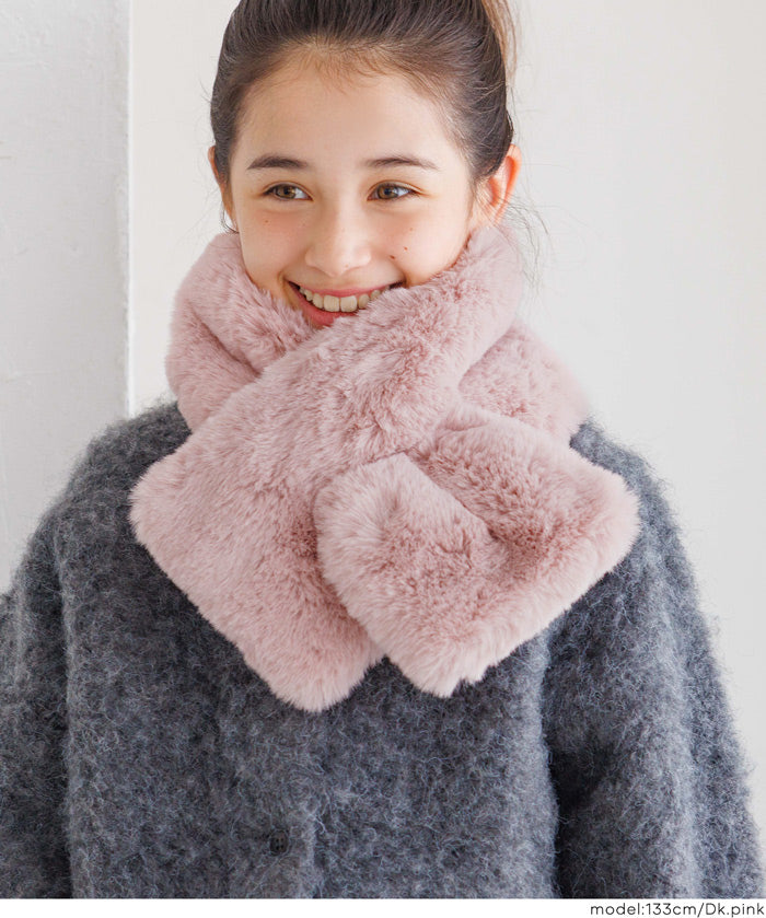 童裝 仿毛絨領巾