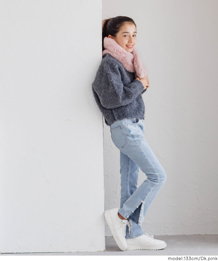 童裝 仿毛絨領巾