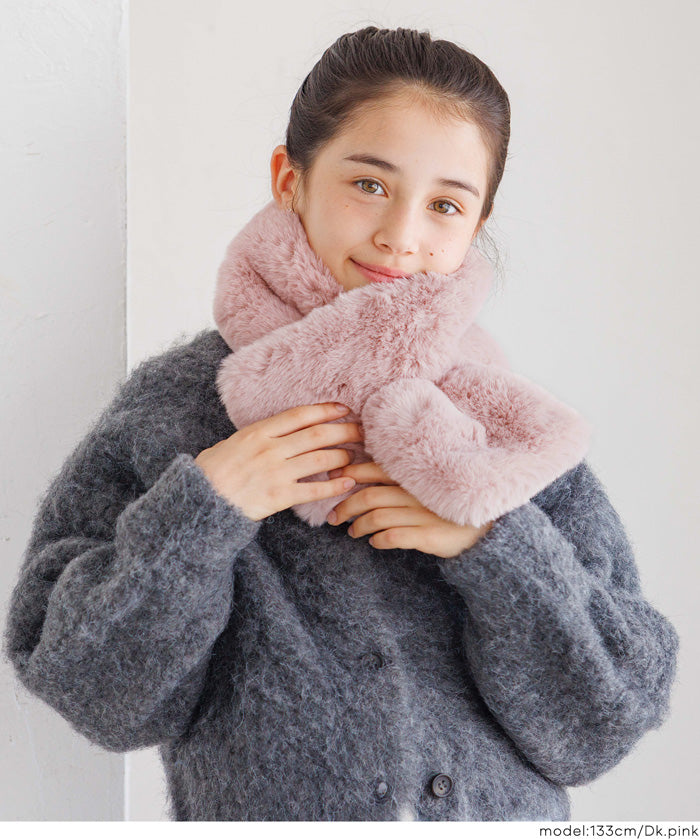 童裝 仿毛絨領巾