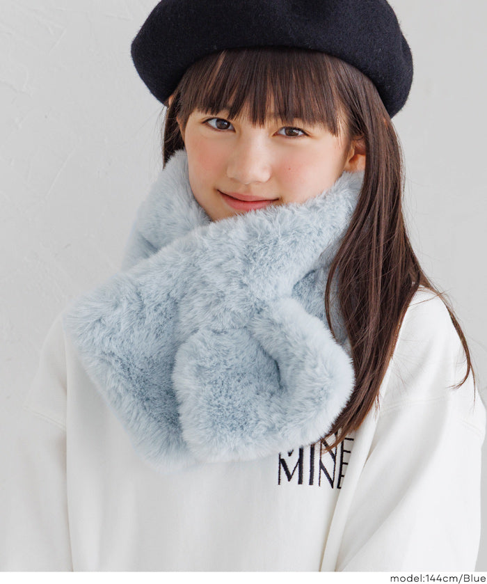 童裝 仿毛絨領巾