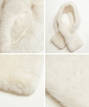 仿毛絨窄版領巾