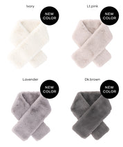 仿毛絨窄版領巾