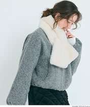 仿毛絨窄版領巾