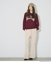 絲絨側線喇叭褲