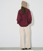 絲絨側線喇叭褲