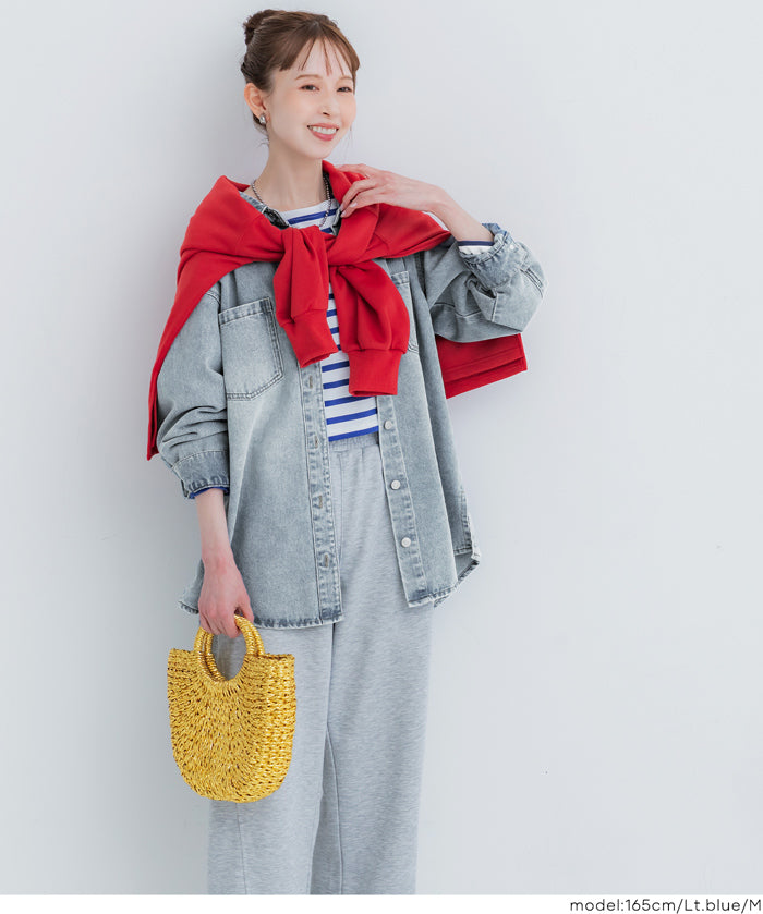 寬鬆牛仔夾克外套