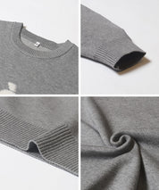 雙層提花LOGO針織上衣