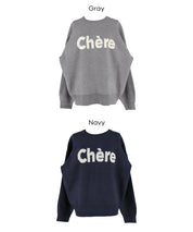 雙層提花LOGO針織上衣