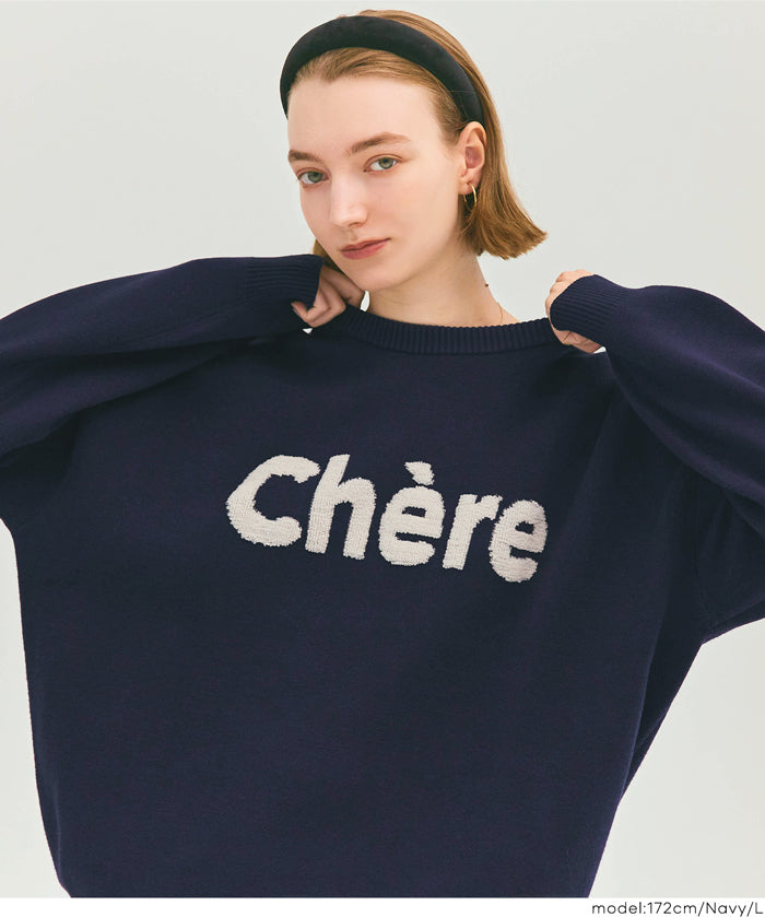 雙層提花LOGO針織上衣