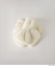 童裝 仿毛絨蝴蝶結領巾