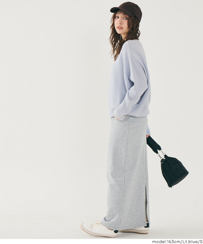 限時優惠★蝙蝠袖船領針織衫