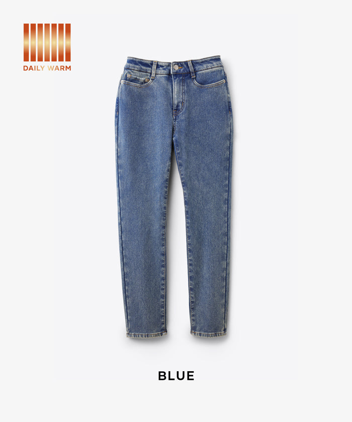 【DAILY WARM】內刷毛牛仔緊身褲
