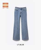 【DAILY WARM】內刷毛牛仔喇叭褲