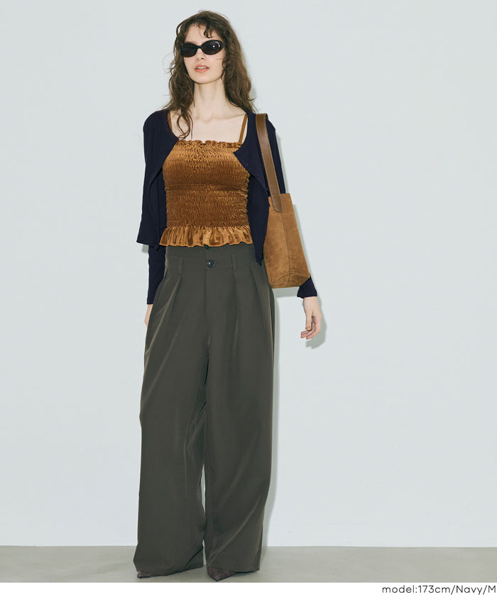 羅紋圓弧下擺開襟衫