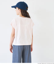 童裝 反摺袖LOGO印花T恤