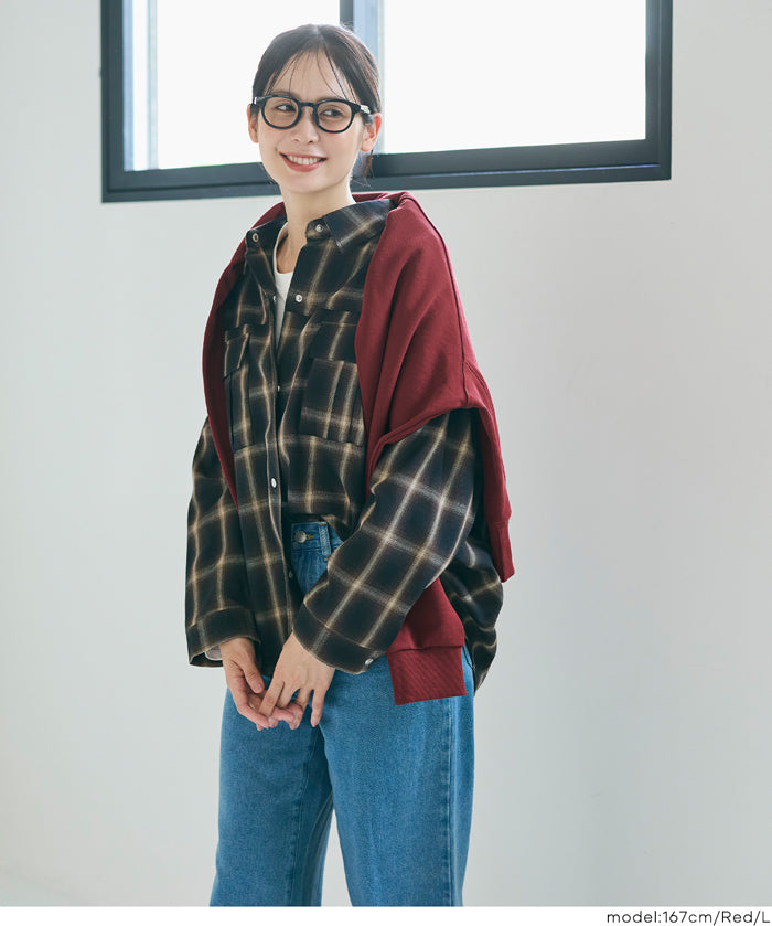 厚磅插肩袖大學T