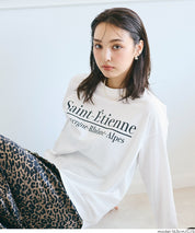 LOGO圓弧下擺長袖T恤