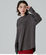 LOGO圓弧下擺長袖T恤