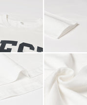 LOGO圓弧下擺長袖T恤