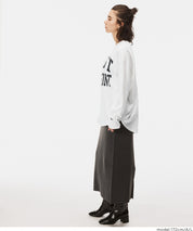 LOGO圓弧下擺長袖T恤