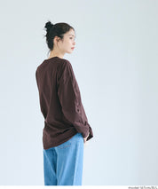 LOGO圓弧下擺長袖T恤