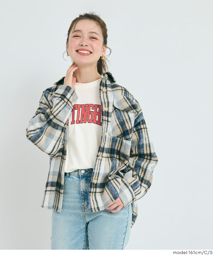 LOGO圓弧下擺長袖T恤