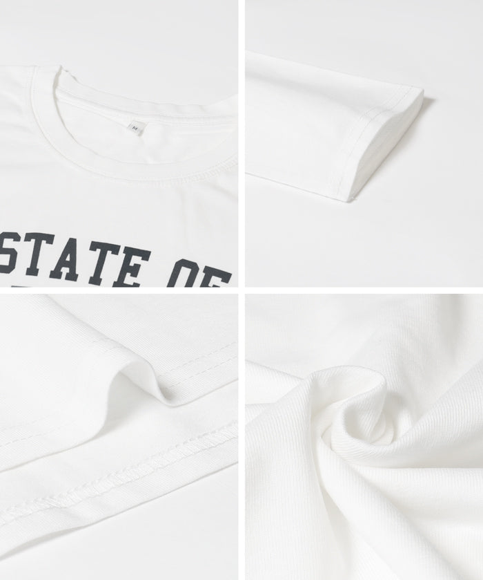 LOGO圓弧下擺長袖T恤