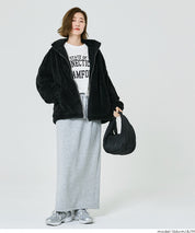 LOGO圓弧下擺長袖T恤