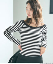 絲滑棉質一字領T恤