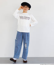 童裝 親子同款 LOGO圓弧下擺T恤