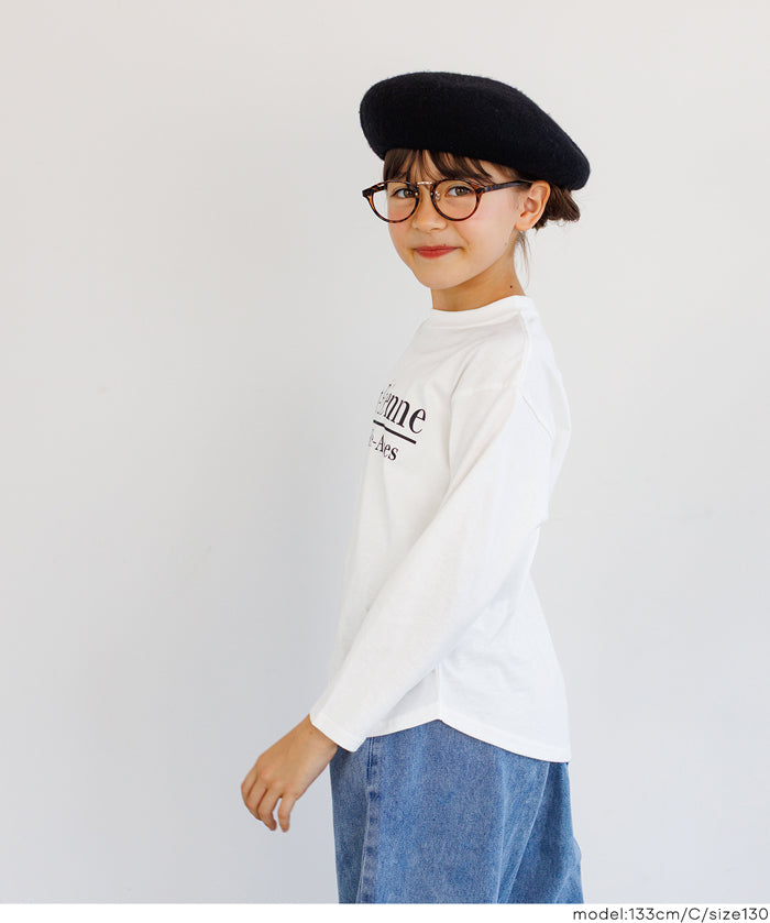 童裝 親子同款 LOGO圓弧下擺T恤