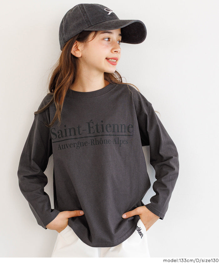 童裝 親子同款 LOGO圓弧下擺T恤