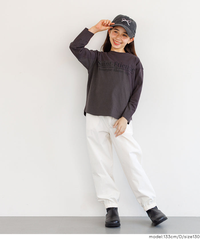 童裝 親子同款 LOGO圓弧下擺T恤