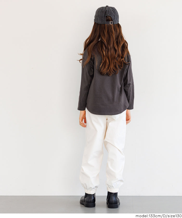 童裝 親子同款 LOGO圓弧下擺T恤