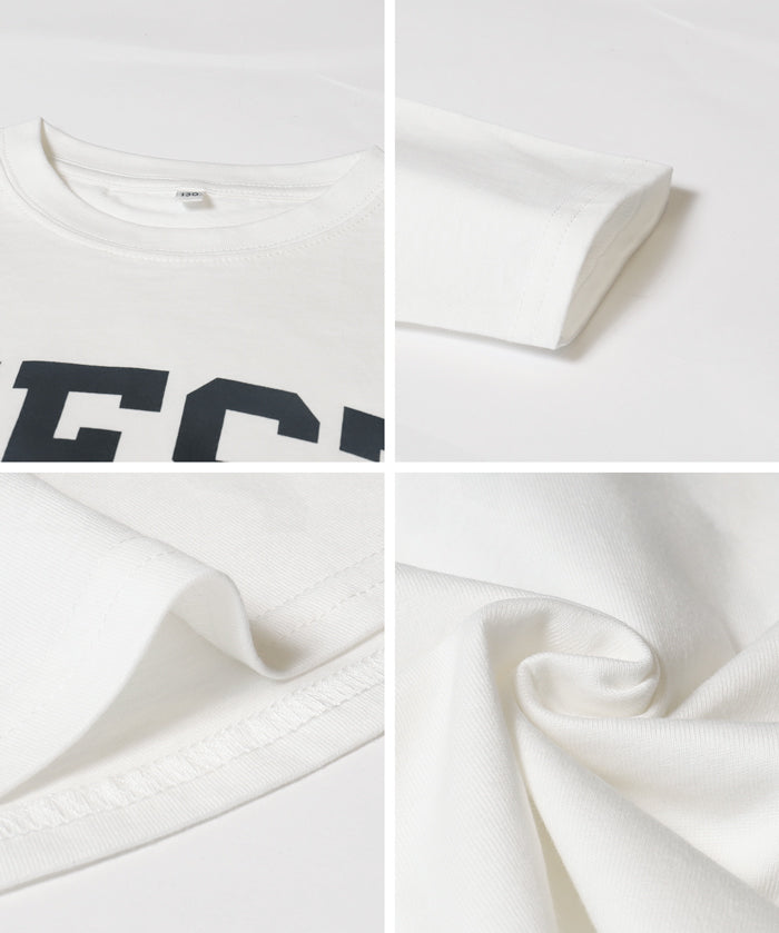 童裝 親子同款 LOGO圓弧下擺T恤