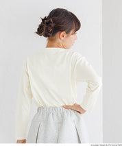 童裝 LOGO圓弧下擺長袖T恤