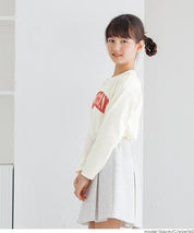 童裝 LOGO圓弧下擺長袖T恤