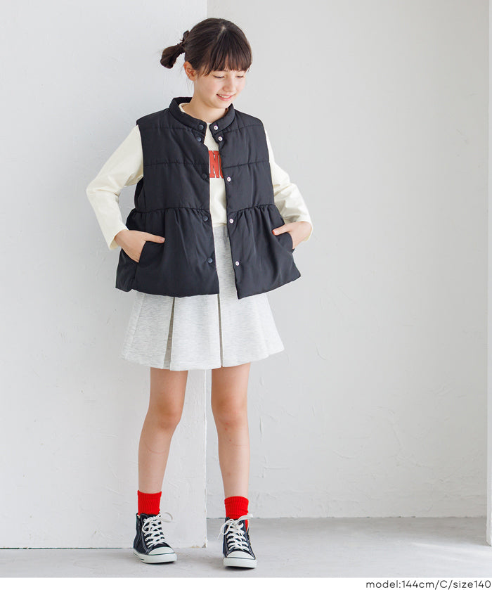 童裝 LOGO圓弧下擺長袖T恤