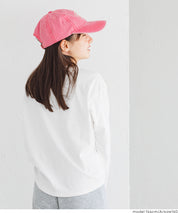 童裝 LOGO圓弧下擺長袖T恤