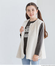 童裝 LOGO圓弧下擺長袖T恤