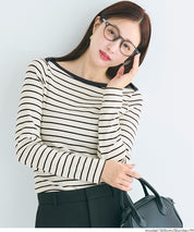 設計感船領羅紋上衣