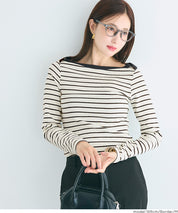 設計感船領羅紋上衣