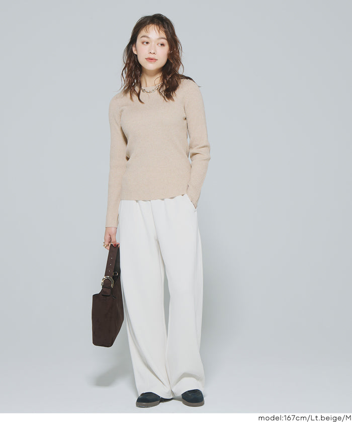 【極上針織】基礎多色圓領上衣